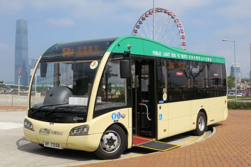 Optare Solo in action in Hong Kong