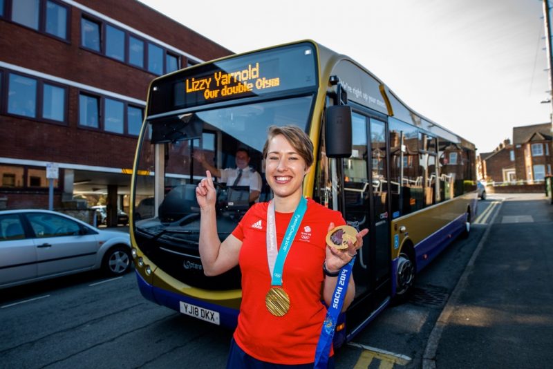 Go Coach Optare Metrocity goes for Gold with Olympic Medalist