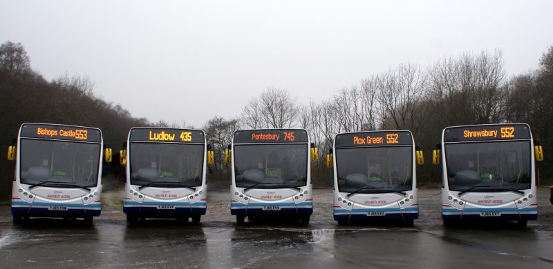 Five Optare Metrocity buses for Minsterley Motors