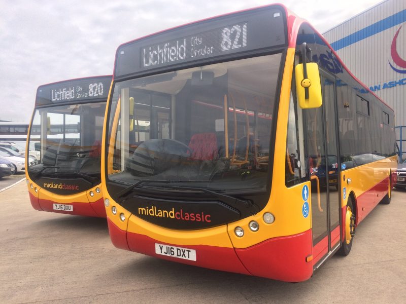 Two Optare Metrocity buses for Midland Classic