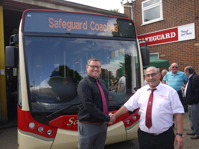 New Optare Metrocity for Safeguard named after long serving staff member