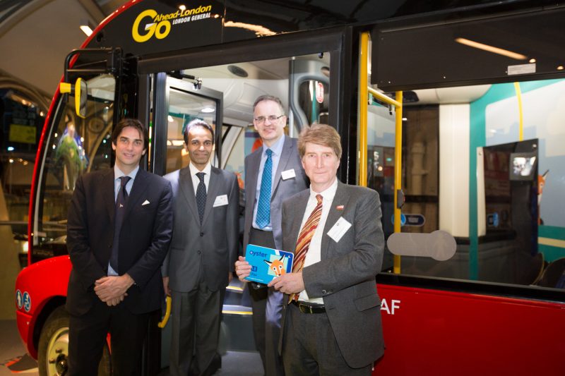 Optare Solo bus takes to the air at London Transport Museum